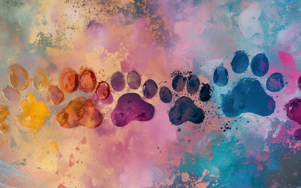 Stunning Paw Print: 4K Ultra HD Wallpaper by QuantumCurator