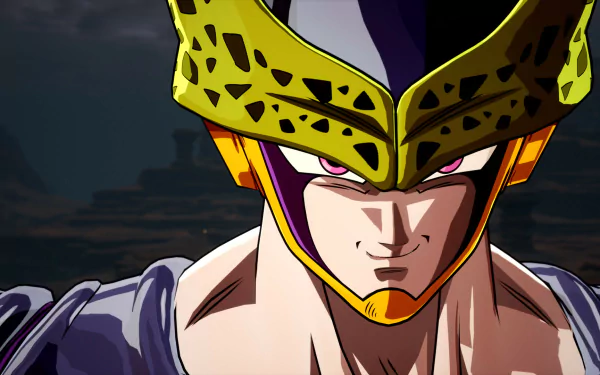 High-definition wallpaper featuring Cell from the video game DRAGON BALL: Sparking! ZERO, showcasing his iconic design and menacing expression.