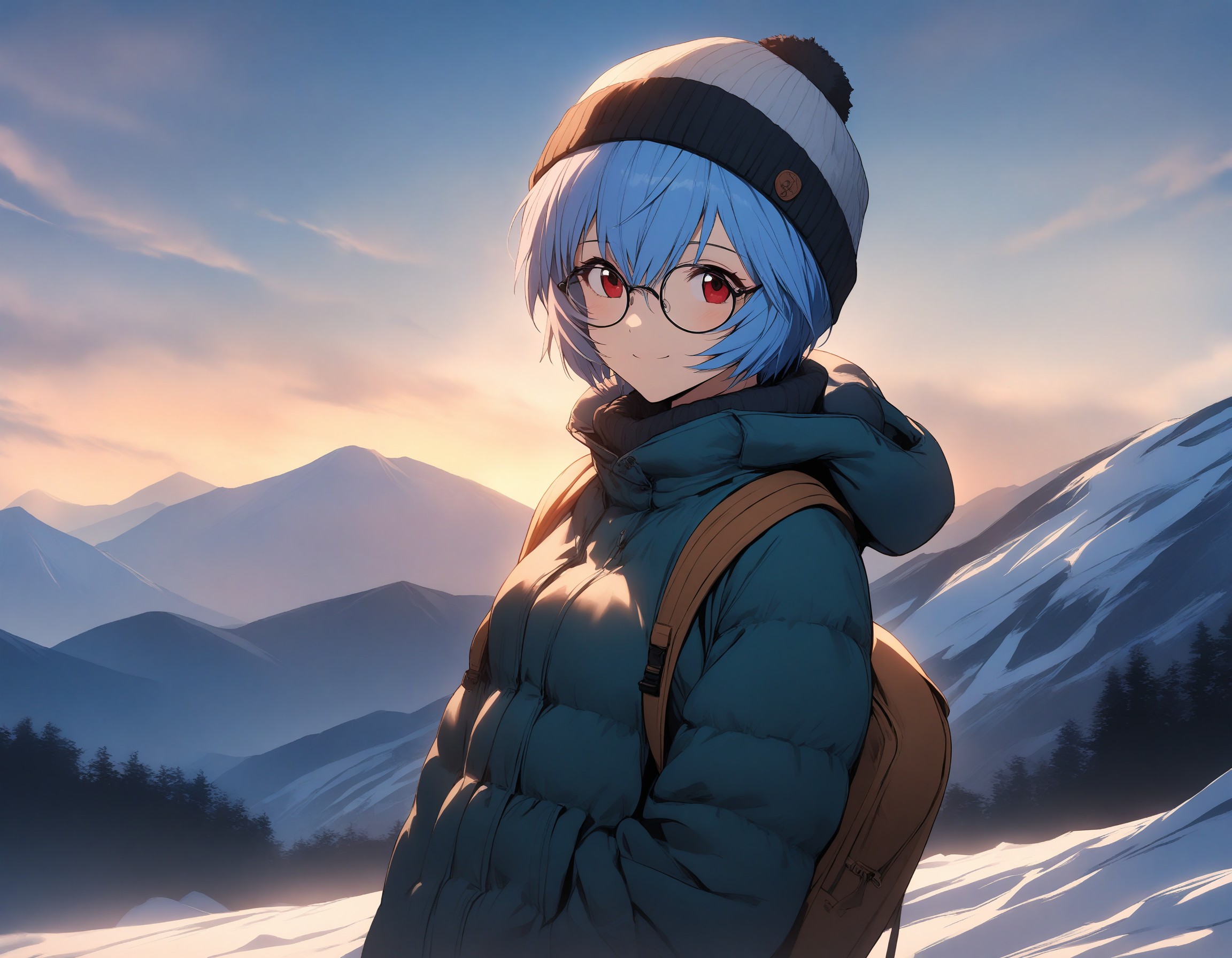 Ayanami Rei Hiking Mountain by kitsuraya