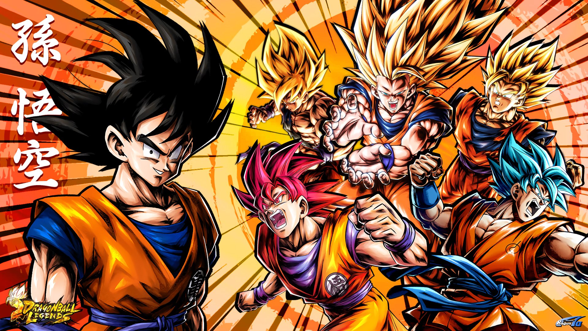 Goku Super Saiyan Transformations Dragon Ball Legends HD Wallpaper 