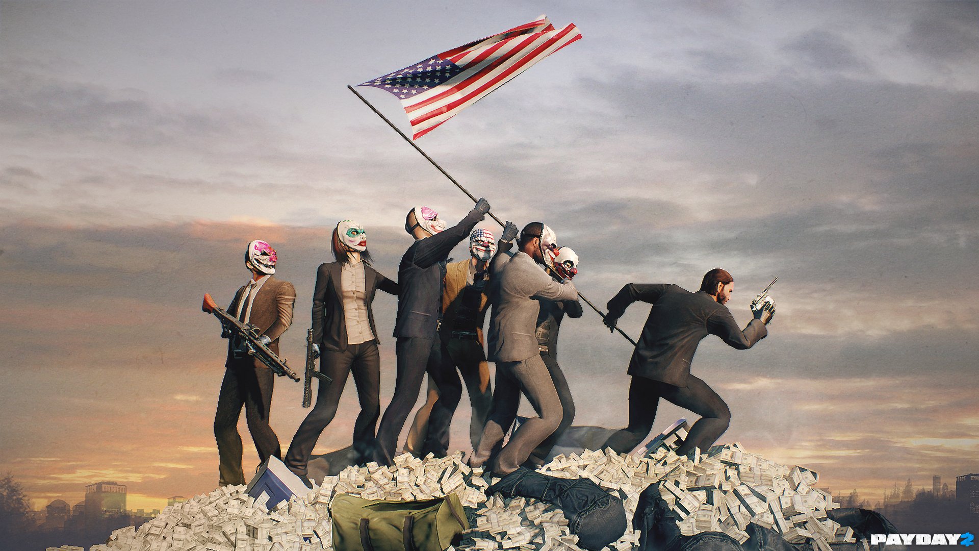 Download Video Game Payday 2 Chains (Payday) Wolf (Payday) Dallas (Payday) HD Wallpaper