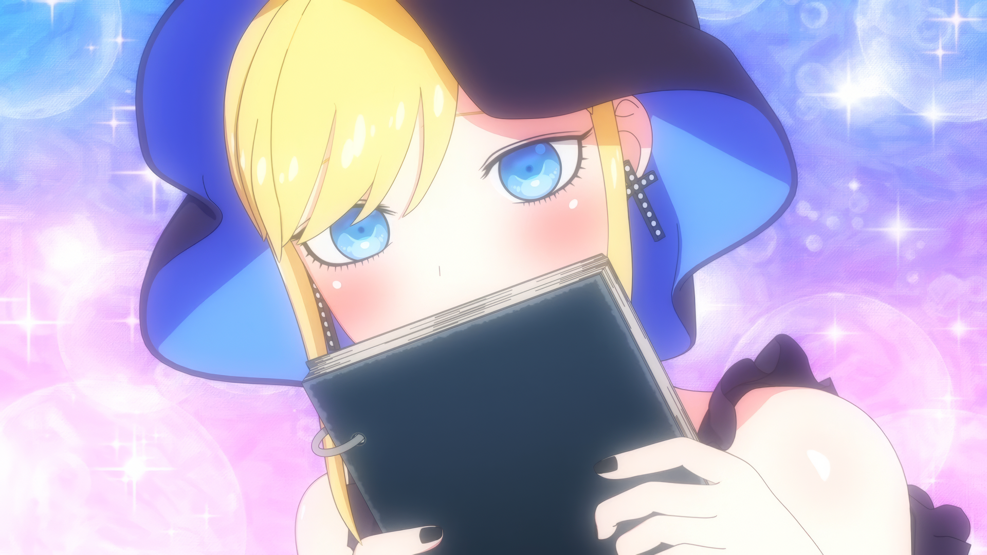 Anime character Alice Lendrott from The Duke of Death and His Maid holding a book, HD desktop wallpaper.