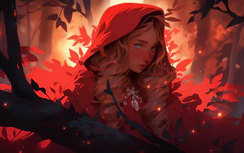 Download Yuri Fantasy Red Riding Hood Art