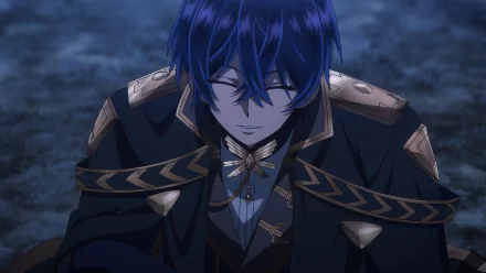 HD anime wallpaper featuring Arnold Hein from '7th Time Loop: The Villainess Enjoys a Carefree Life Married to Her Worst Enemy!' set against a dark background.