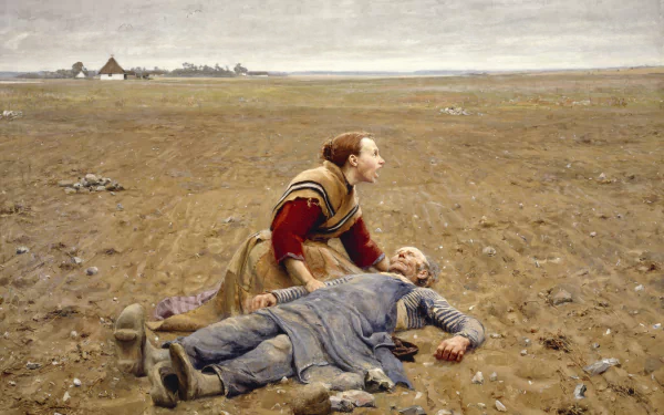  Hans Andersen Brendekilde - Worn Out (1889) by Hans Andersen Brendekilde