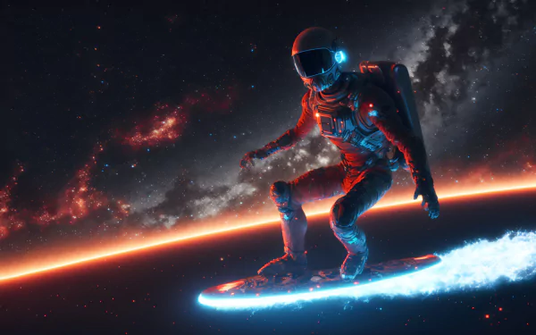 digital Stars space galaxy astronaut HD Desktop Wallpaper | Background Image
