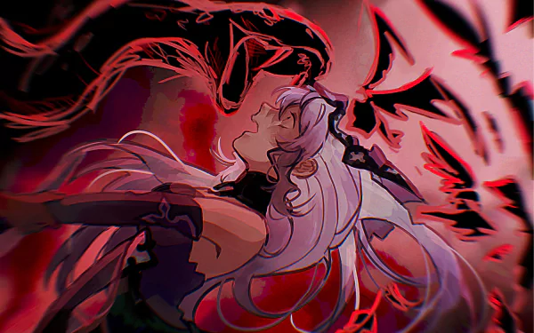 A stunning HD wallpaper featuring Black Swan from Honkai: Star Rail, showcasing a dramatic scene with vibrant colors and intense imagery.