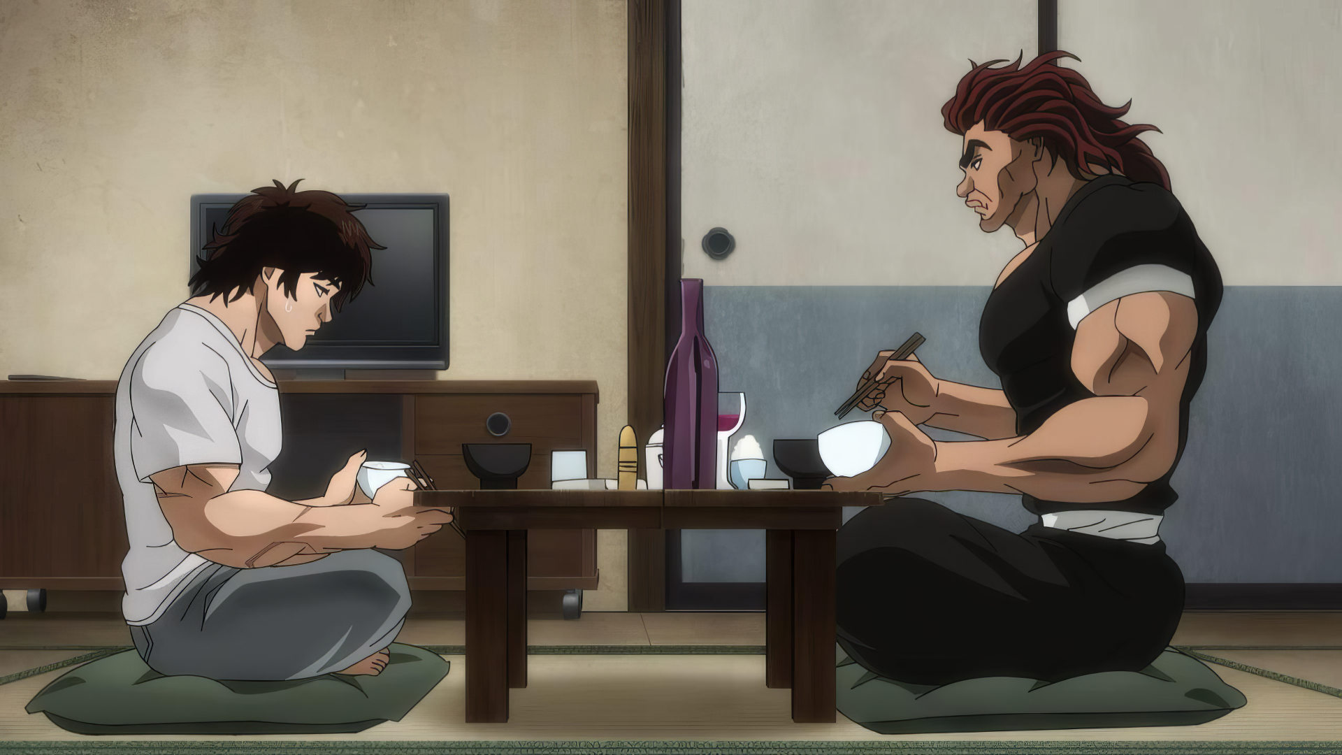 Baki & Yujiro Hanma Anime HD Wallpaper