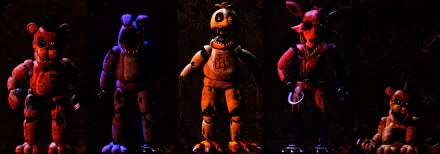 Withered Freddy (Five Nights at Freddy's) Golden Freddy (Five Nights At Freddy's) video game Five Nights At Freddy's 2 Five Nights at Freddy's HD Desktop Wallpaper | Background Image