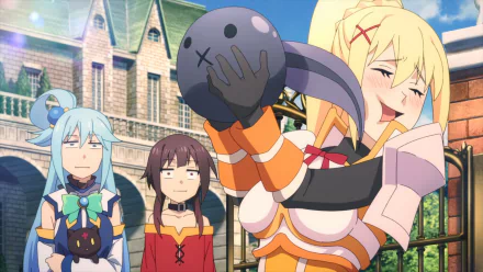  Aqua, Megumin, and Darkness