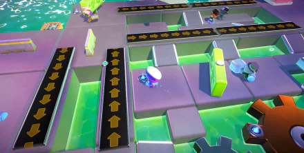 HD desktop wallpaper from the video game Rumble Club, featuring vibrant, colorful game board with characters and interactive elements.