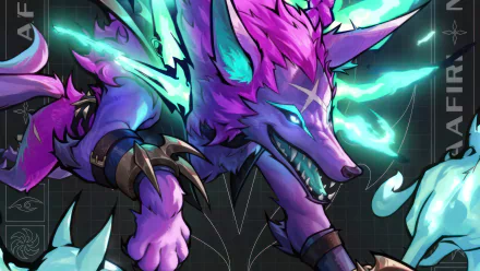 HD desktop wallpaper featuring Naafiri from the video game League of Legends, showcasing the character in vivid colors and dynamic action.