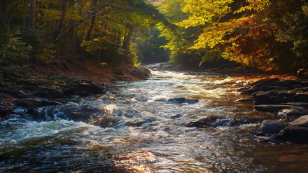 creek forest HD Desktop Wallpaper | Background Image