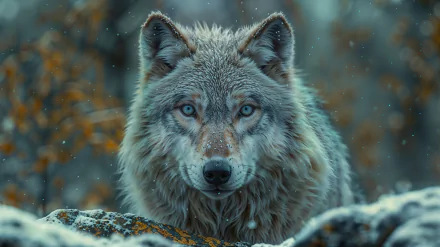 wolf winter HD Desktop Wallpaper | Background Image