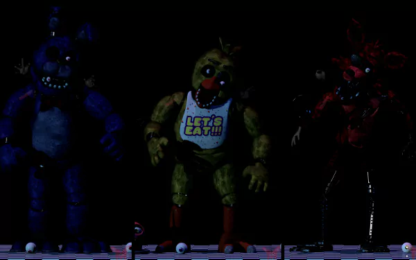 Freddy (Five Nights at Freddy's) Golden Freddy (Five Nights At Freddy's) video game Freddy Fazbear's Pizza Five Nights at Freddy's HD Desktop Wallpaper | Background Image