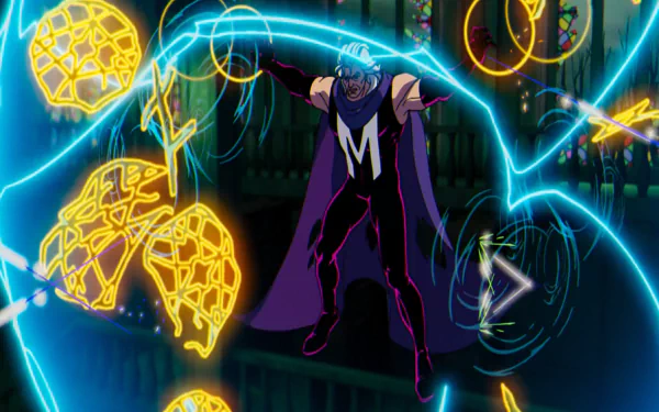 Magneto from X-Men '97, appearing strong and determined in this high-definition desktop wallpaper.