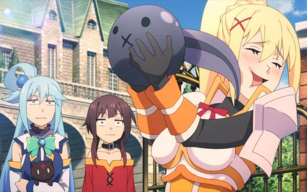  Aqua, Megumin, and Darkness