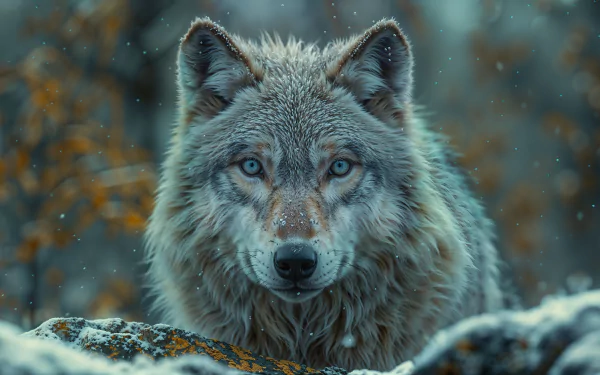 wolf winter HD Desktop Wallpaper | Background Image