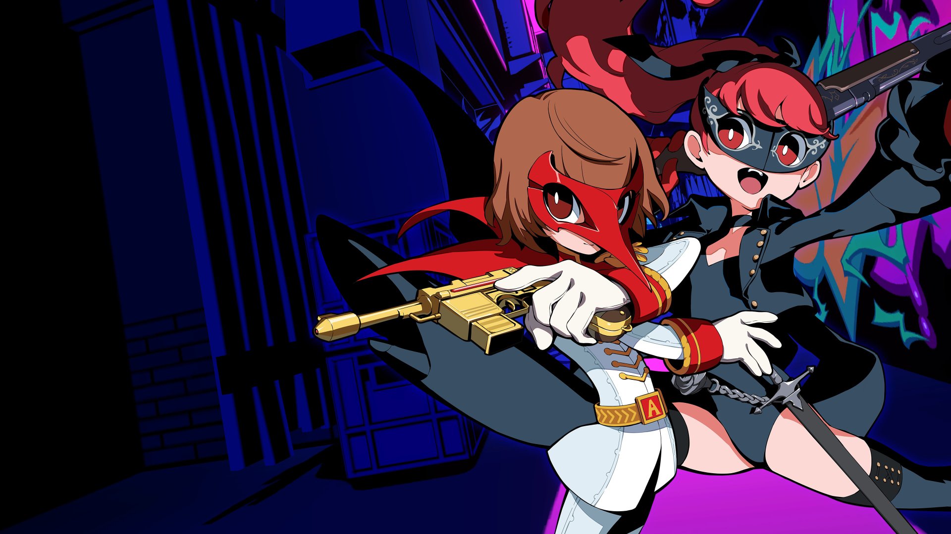 Download Persona 5 Tactica Goro Akechi Kasumi Yoshizawa 4k Ultra HD Wallpaper