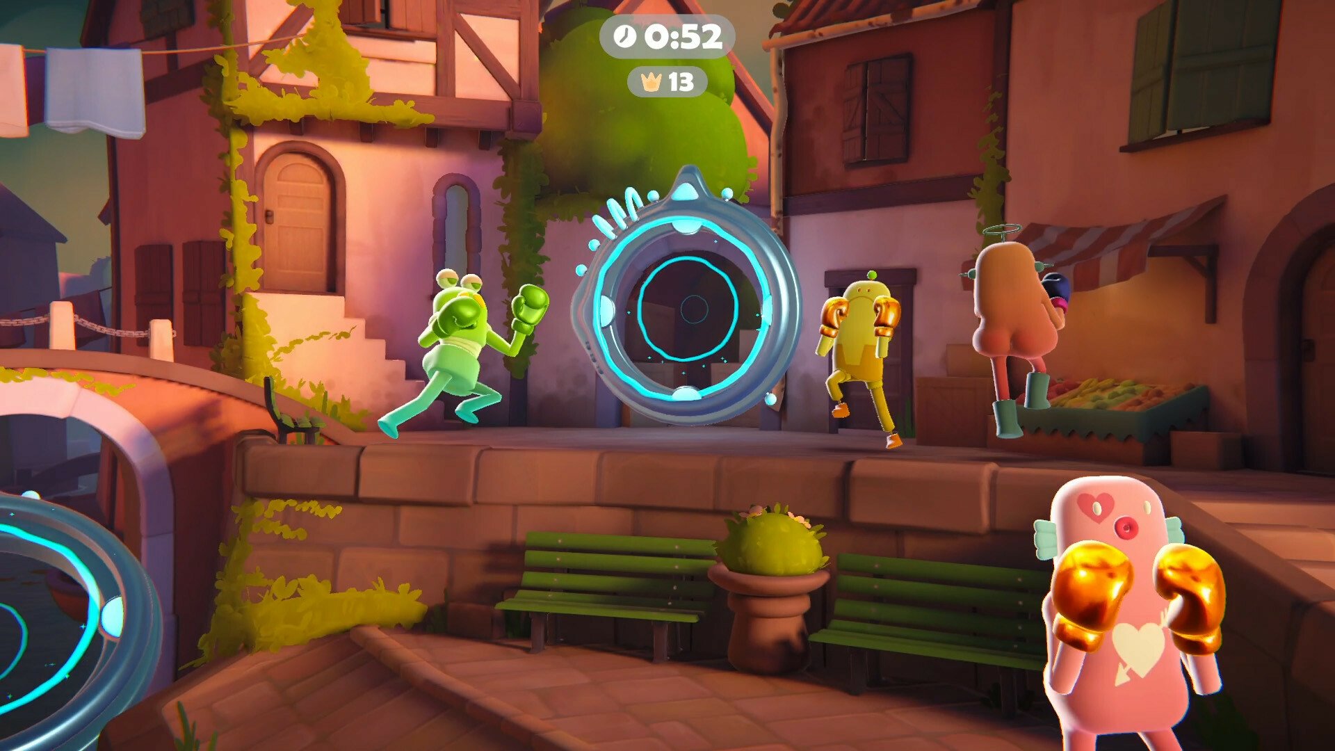 HD wallpaper featuring Bare Butt Boxing, a fun and whimsical video game theme. Perfect choice to add a unique touch to your desktop background.