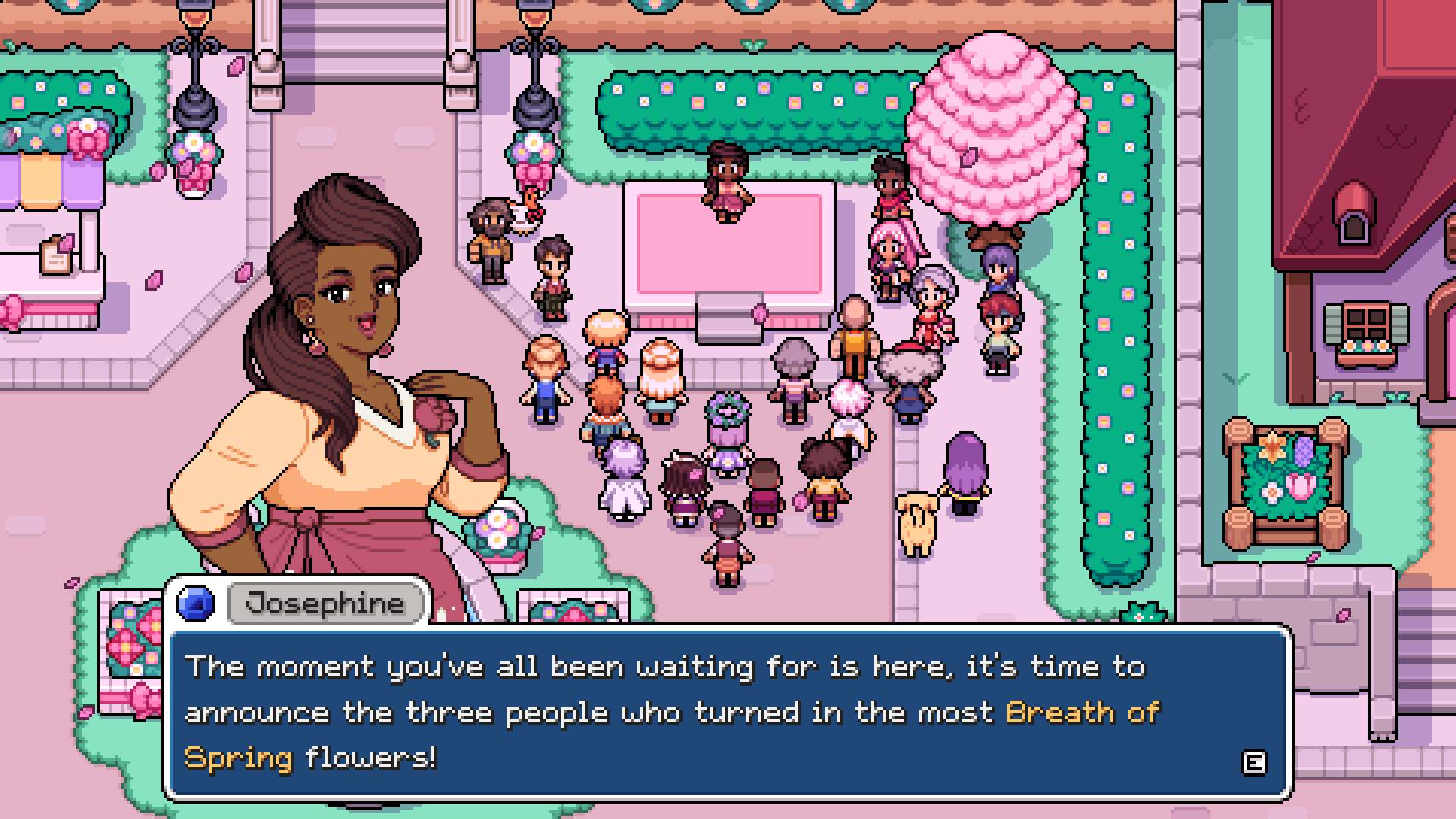 A captivating HD desktop wallpaper from the video game Fields of Mistria, showcasing its vibrant landscapes and immersive atmosphere for an engaging backdrop.