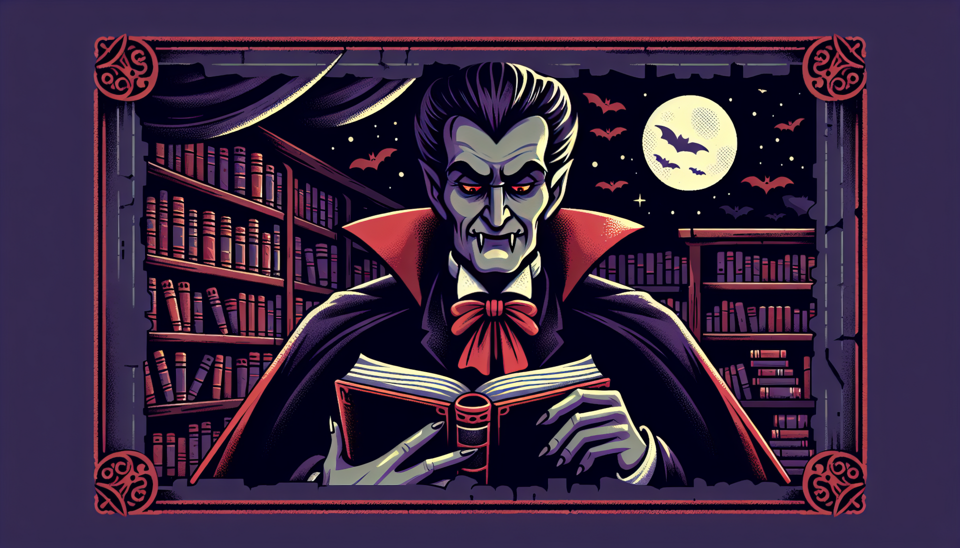 A captivating HD desktop wallpaper featuring Dracula, embodying the classic essence of the iconic vampire legend in a dark, atmospheric design.