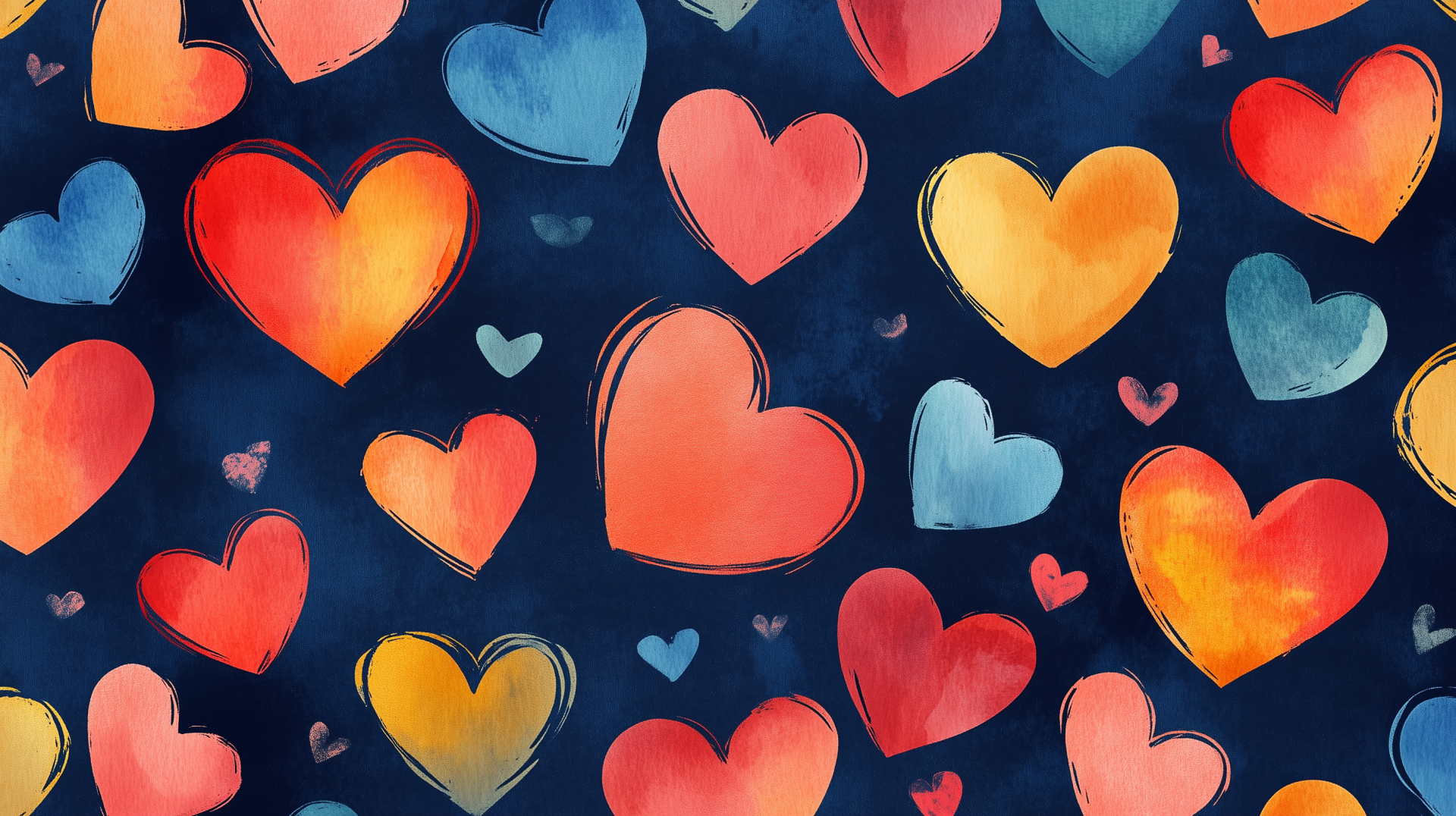 A vibrant heart pattern designed as an HD desktop wallpaper, adding a touch of love and warmth to your background.