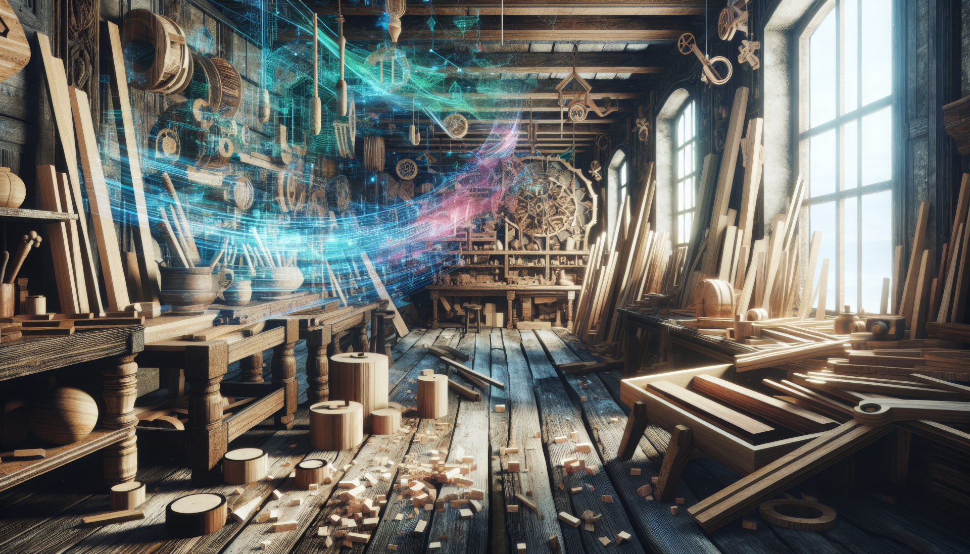 A high-definition desktop wallpaper showcasing the beauty of woodworking, featuring intricate details and textures that highlight craftsmanship and artistry.