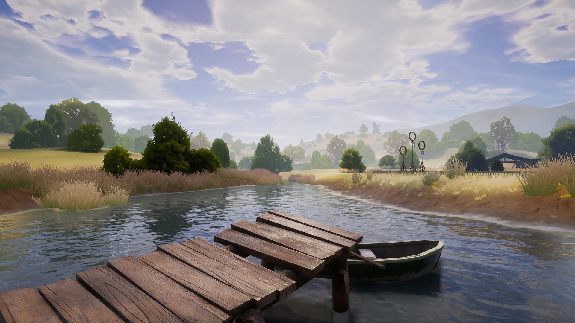 A dynamic HD wallpaper for Harry Potter: Quidditch Champions, featuring vivid imagery from the magical world of Quidditch and showcasing exciting gameplay elements.