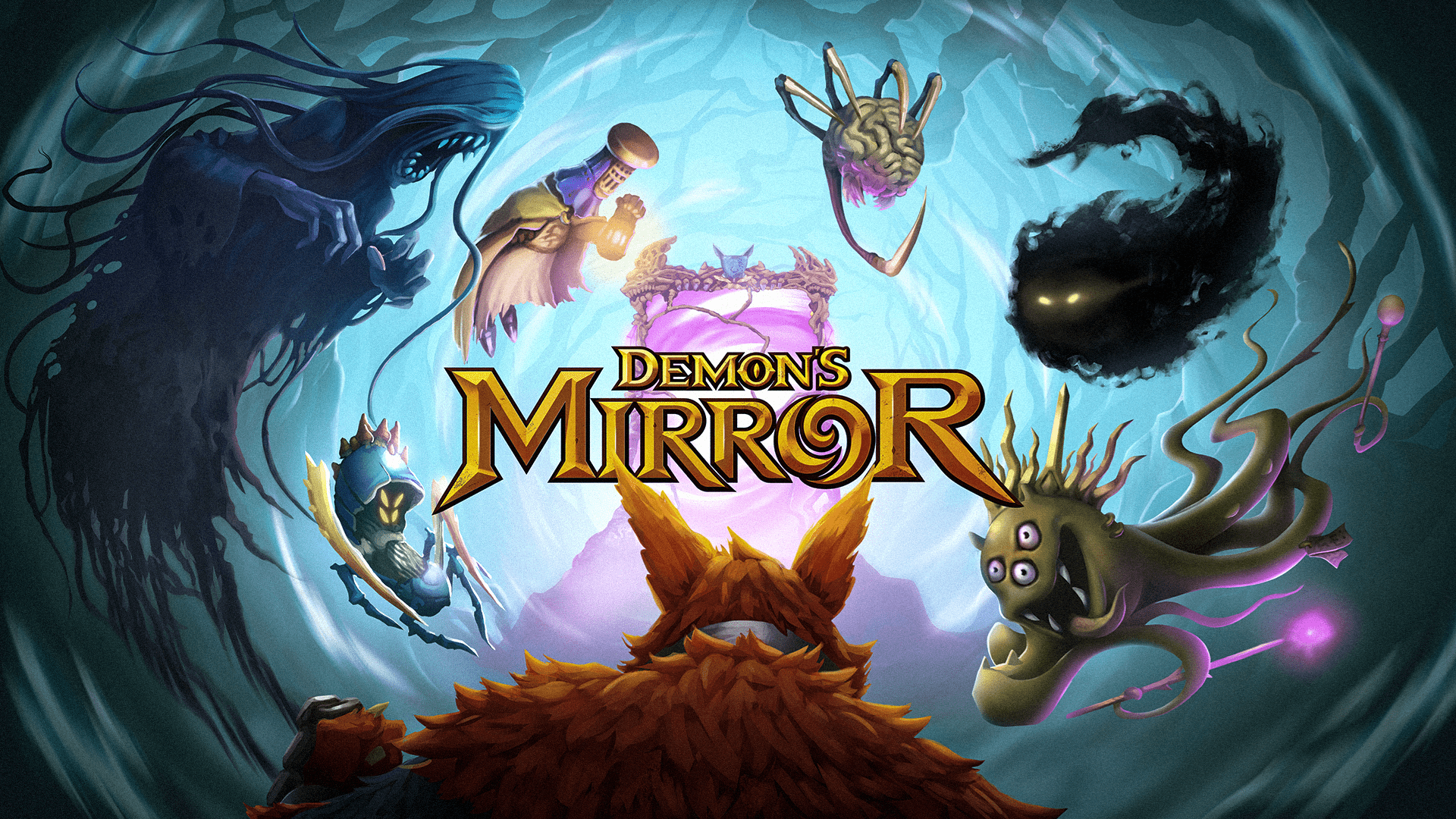 HD desktop wallpaper inspired by the video game Demon's Mirror, showcasing dark and atmospheric visuals that enhance gaming aesthetics.