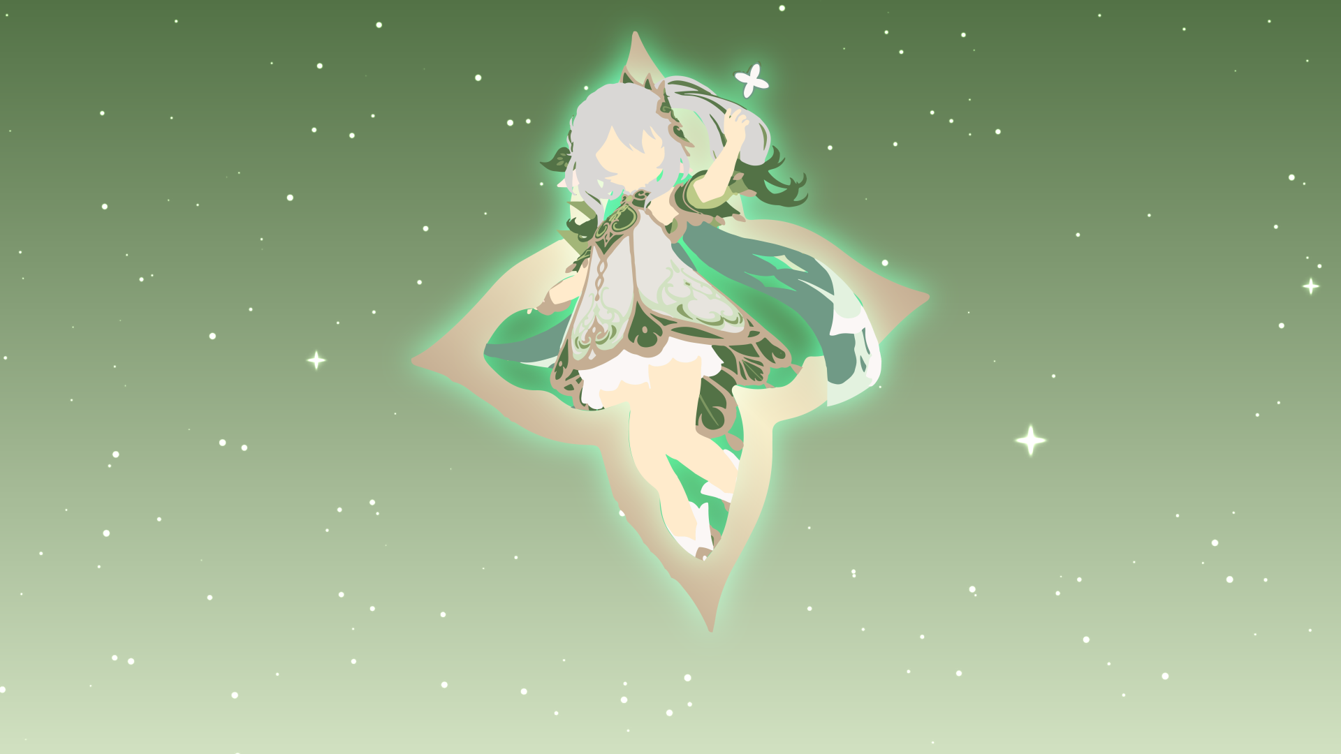 An 8K Ultra HD wallpaper featuring Nahida from the video game Genshin Impact, showcasing vibrant colors and detailed character design.