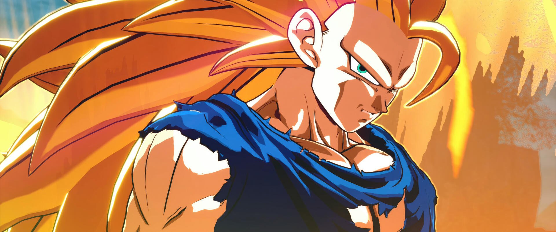 Goku in Super Saiyan 3 form from DRAGON BALL: Sparking! ZERO, depicted in vibrant HD colors, serves as an energetic PC desktop wallpaper and background.
