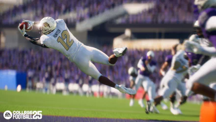 HD desktop wallpaper and background for EA Sports College Football 25 video game, featuring a dynamic and high-resolution image.