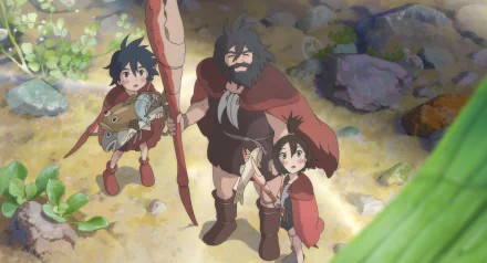 HD desktop wallpaper featuring characters from the anime Modest Heroes by Studio Ponoc, showcasing vibrant artistry and imaginative storytelling.
