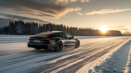 Audi RS7 winter HD Desktop Wallpaper | Background Image