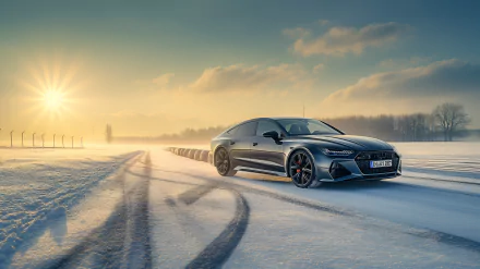 Audi RS7 winter HD Desktop Wallpaper | Background Image