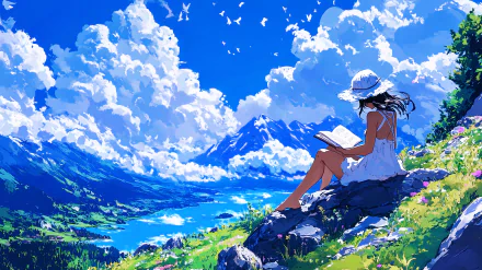  Reading on the lake