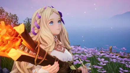 HD desktop wallpaper featuring imagery from the video game Visions of Mana, showcasing its vibrant aesthetic and captivating design elements.