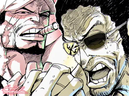  Akainu and Aokiji by tacchan56110