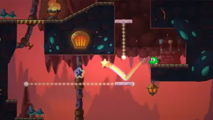 HD wallpaper featuring elements from the video game Gimmick! 2, designed for an engaging desktop background experience.