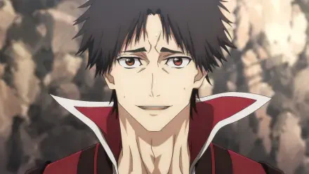 Anime-inspired HD wallpaper featuring a character from The Ossan Newbie Adventurer, showcasing a determined yet friendly expression against a dramatic background.