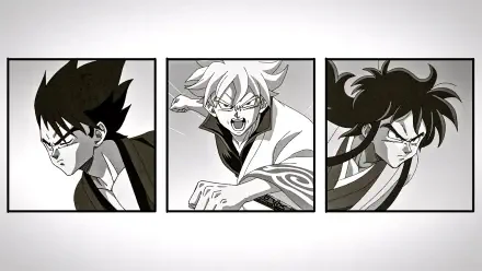  Gintama | Goku, Vegeta and Yam- Takasugi, Gintoki and Katsura