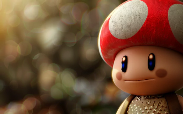 HD desktop wallpaper featuring Super Mario and Toad from the Mario franchise, showcasing vibrant colors and dynamic characters for a playful backdrop.