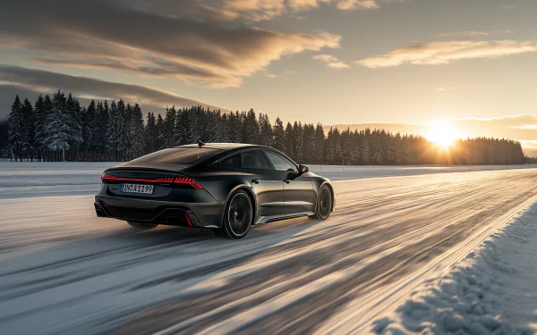 Audi RS7 winter HD Desktop Wallpaper | Background Image