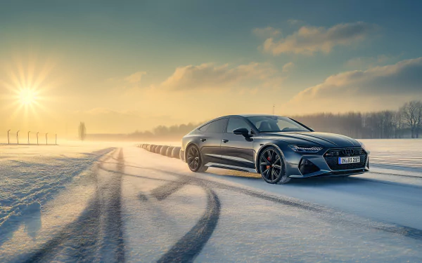 Audi RS7 winter HD Desktop Wallpaper | Background Image