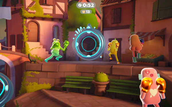 HD wallpaper featuring Bare Butt Boxing, a fun and whimsical video game theme. Perfect choice to add a unique touch to your desktop background.