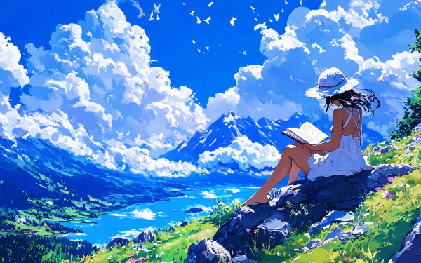 Reading on the lake