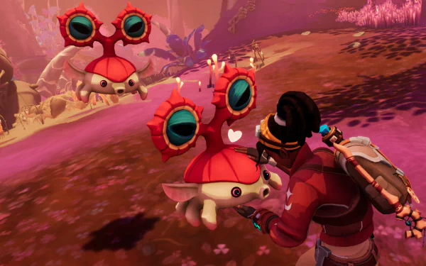 HD desktop wallpaper featuring vibrant scenes and creatures from the video game Creatures of Ava, showcasing its unique artistic style and immersive world.