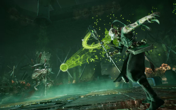 HD desktop wallpaper featuring imagery from the video game Deathbound, showcasing a dark and atmospheric design that enhances any gaming setup.