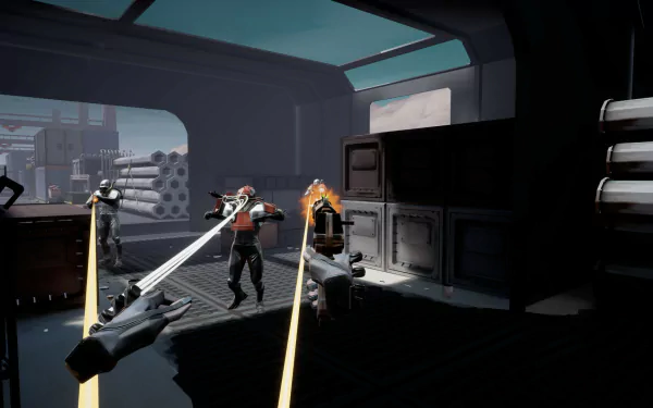 HD desktop wallpaper featuring vibrant artwork from the video game The Burst, designed to enhance your gaming setup and immerse you in its unique world.